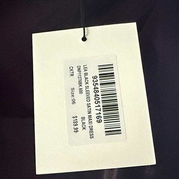 NWT Dissh Lea black sleeved maxi dress size 2 - Picture 5 of 5